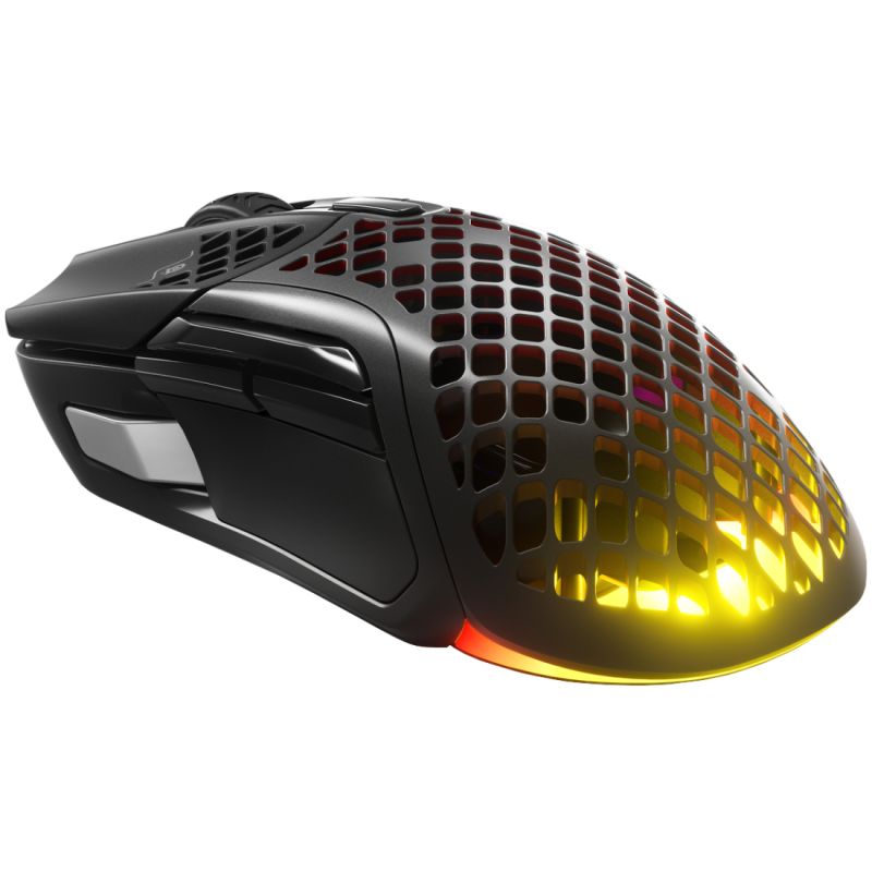 Мишка SteelSeries Aerox 5 Wireless RGB, 18000dpi., 9кн., чорна (62406)