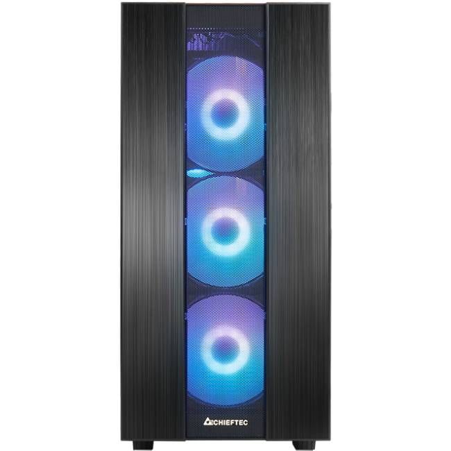 Корпус Chieftec HUNTER 2 GS-02B-OP 4x120mm A-RGB, USB-C, ATX, без БЖ, Black (GS-02B-OP)