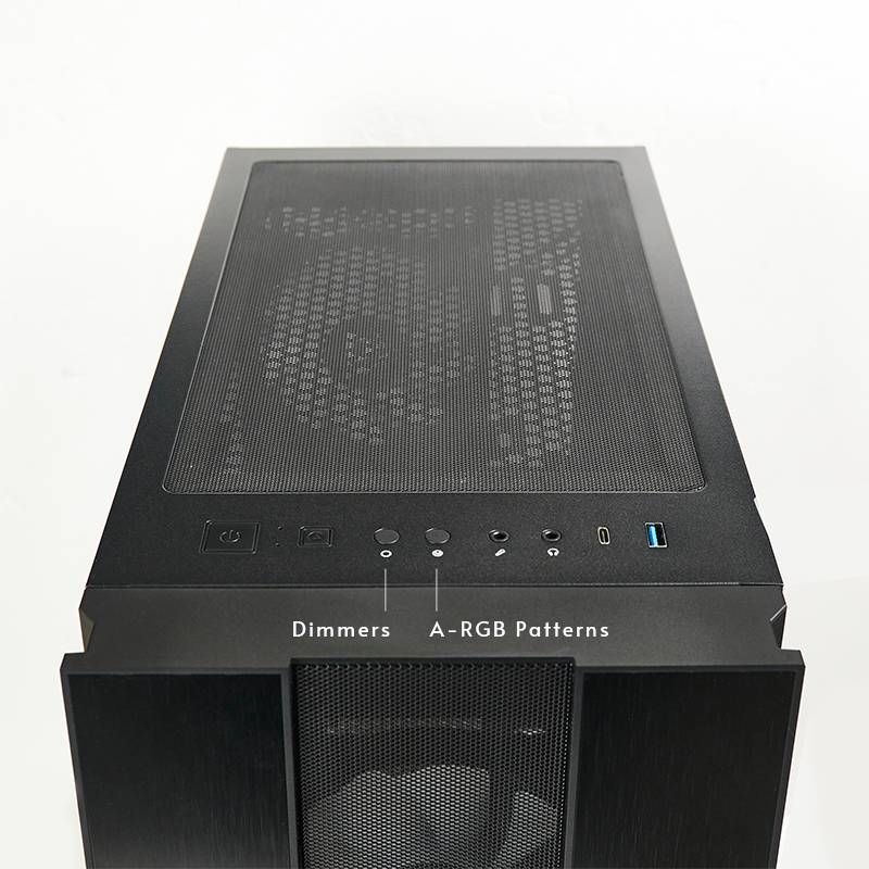 Корпус Chieftec HUNTER 2 GS-02B-OP 4x120mm A-RGB, USB-C, ATX, без БЖ, Black (GS-02B-OP)