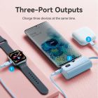 УМБ Vention 4800mAh 22,5W PD, USB-C In/Out, LED display, with built-in Lightning cable Black (FHQB0)