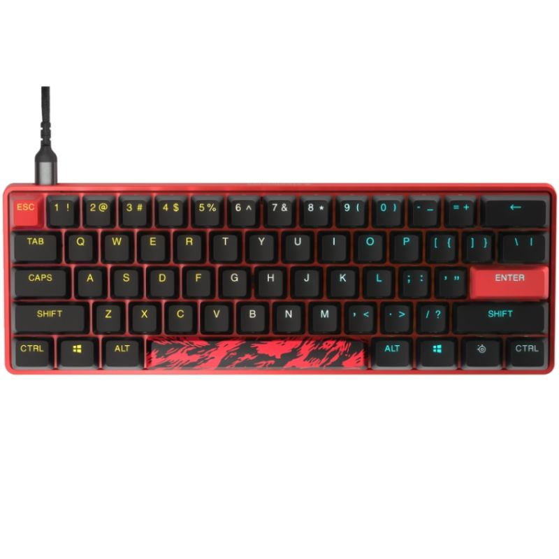 Клавіатура ігрова оптична SteelSeries Apex 9 TKL UA OptiPoint Mini Faze Clan (64853)