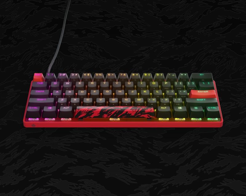 Клавіатура ігрова оптична SteelSeries Apex 9 TKL UA OptiPoint Mini Faze Clan (64853)