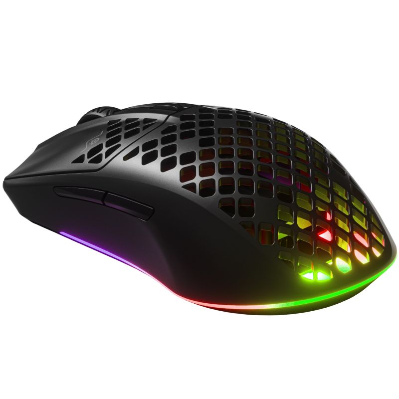 Мишка SteelSeries Aerox 3 Wireless Onyx, RGB, 18000dpi., 6кн., чорна (62612)