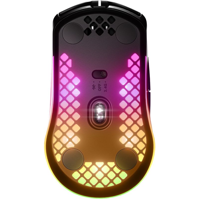 Мишка SteelSeries Aerox 3 Wireless Onyx, RGB, 18000dpi., 6кн., чорна (62612)