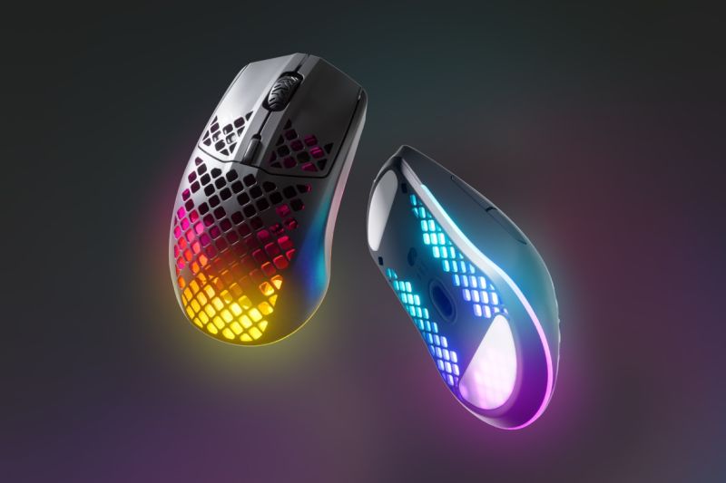 Мишка SteelSeries Aerox 3 Wireless Onyx, RGB, 18000dpi., 6кн., чорна (62612)