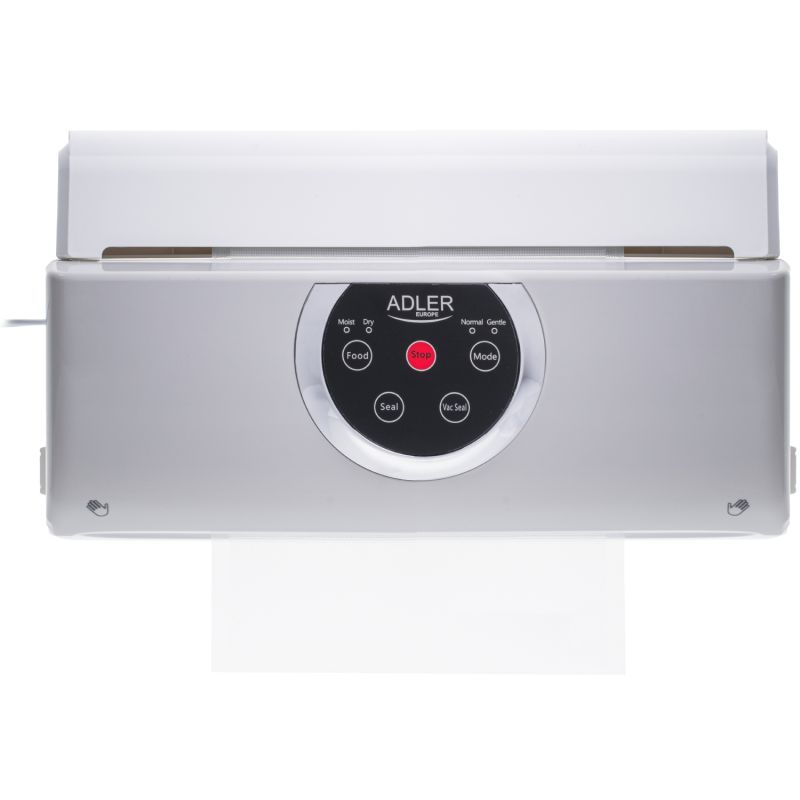 Вакууматор Adler AD 4503 для пакетів,рулонів та контейнерів/ 130Вт/ 30см/ ел. керування/ сірий (AD4503)