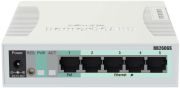 Комутатор Mikrotik RB260GS, 5 Gigabit ports and SFP cage, SwOS, plastic case, PSU (CSS106-5G-1S)
