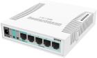 Комутатор Mikrotik RB260GS, 5 Gigabit ports and SFP cage, SwOS, plastic case, PSU (CSS106-5G-1S)