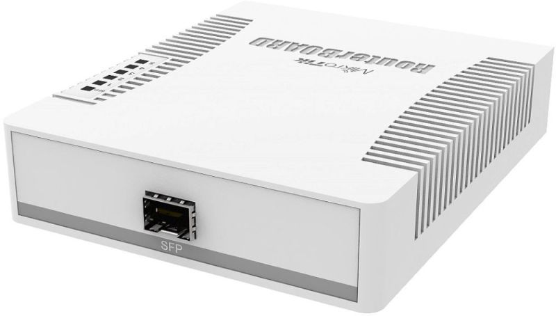 Комутатор Mikrotik RB260GS, 5 Gigabit ports and SFP cage, SwOS, plastic case, PSU (CSS106-5G-1S)