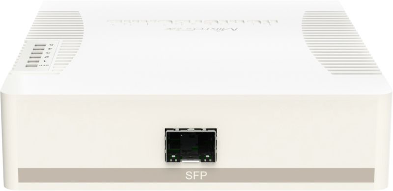 Комутатор Mikrotik RB260GSP, 5 Gigabit ports and SFP cage, SwOS, plastic case, PSU, POE-OUT (CSS106-1G-4P-1S)