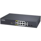 Комутатор VIVOTEK AW-FGT-100D-120, Unmanaged 8xFE PoE + 2xGE Combo Switch (AW-FGT-100D-120)