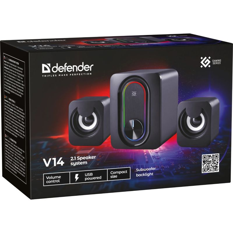 Акустична система 2.1 Defender V14 11Вт, Bluetooth, USB (65314)