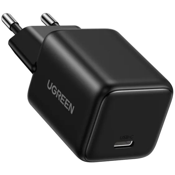 Зарядний пристрій 1xUSB 20W (USB-C) PD GaN Tech X512 Чорний Ugreen (55553)