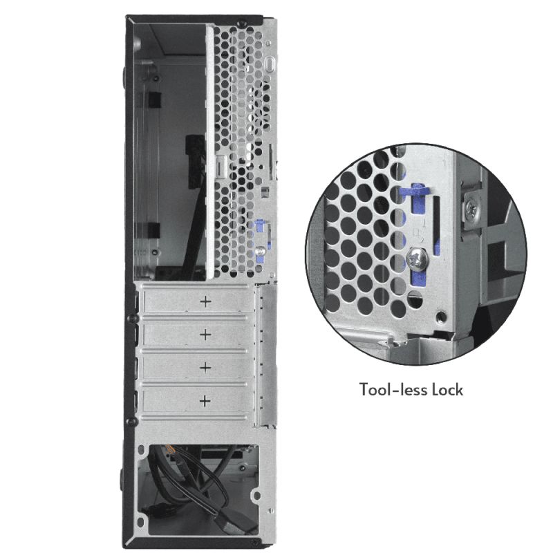 Корпус Chieftec UNI BE-10B-300 mATX , БЖ 300W, SLIM FF (BE-10B-300)