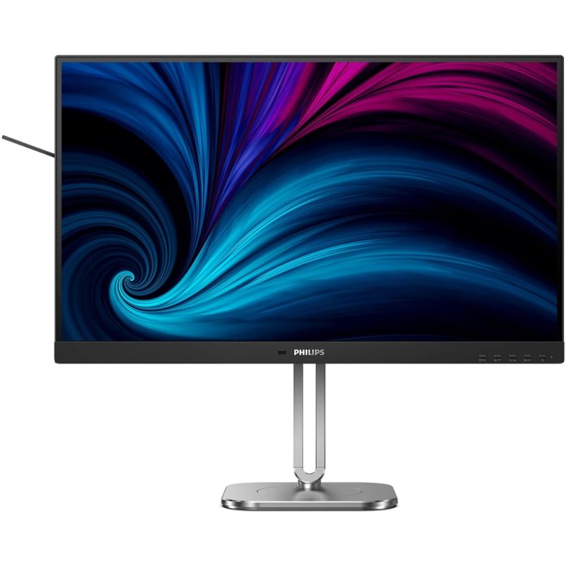 TFT 27" Philips 27B2N4500, QHD IPS,120Hz, 2xHDMI, DP, USB-hub, HAS, Pivot, кол., темно-сірий (27B2N4500/00)
