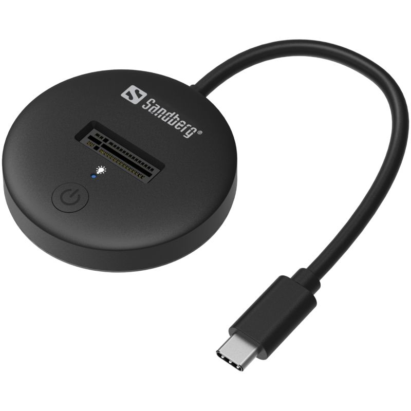 Док-станція USB3.2 Type-C --> SSD M.2, NVMe, M Key Sandberg (136-47)