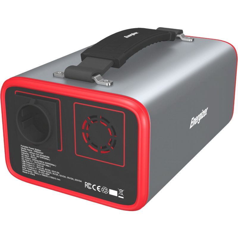 Зарядна станція Energizer 300Вт (307Вт/г) 2xDC, LiFePO4, USB-C PD 60Вт (PPS320W1)