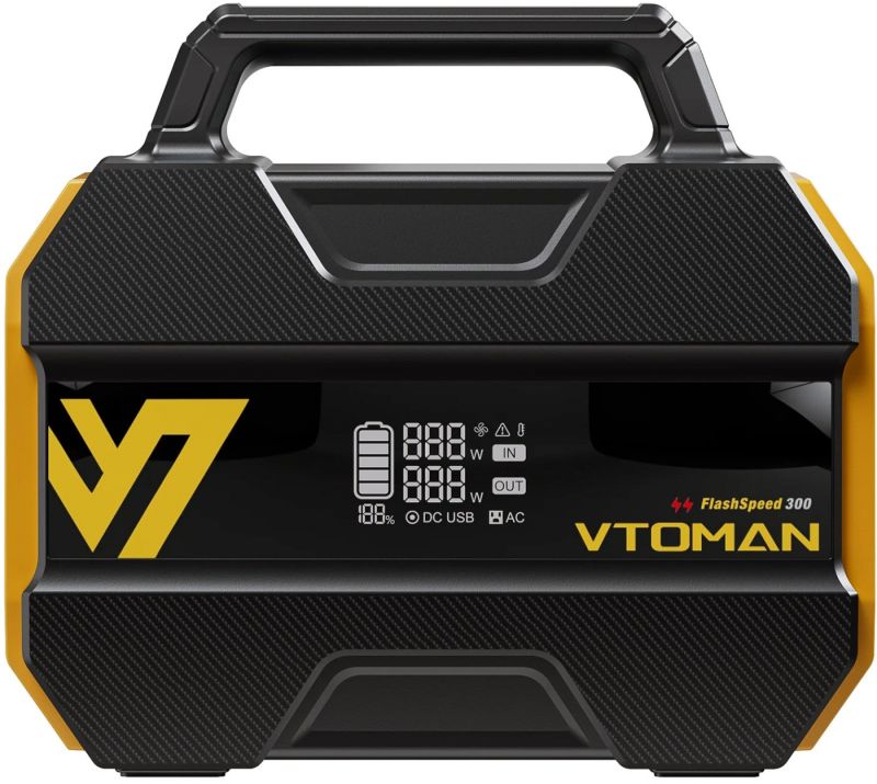 Зарядна станція Vtoman FlashSpeed 300 (230 Вт/г) 300W, DC/PD In, MPPT, LiFePo4 (FlashSpeed 300)