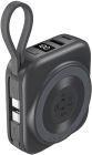 УМБ Choetech Magnetic Wireless 10000mAh 22,5W PD USB-A,USB-C,build USB-C,Apple Watch charger (B697C-BKGY)