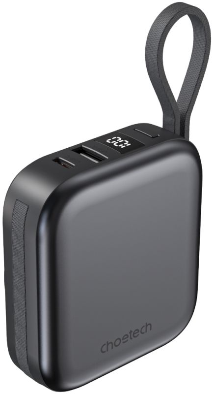 УМБ Choetech Magnetic Wireless 10000mAh 22,5W PD USB-A,USB-C,build USB-C,Apple Watch charger (B697C-BKGY)