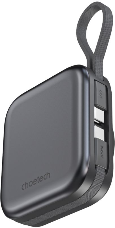 УМБ Choetech Magnetic Wireless 10000mAh 22,5W PD USB-A,USB-C,build USB-C,Apple Watch charger (B697C-BKGY)