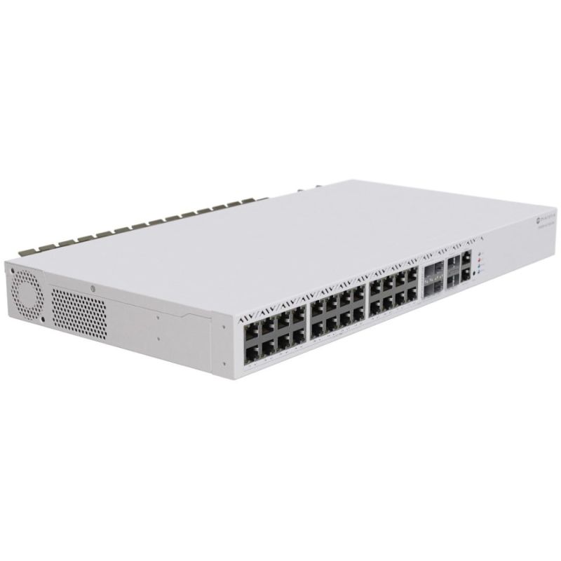 Комутатор Mikrotik CRS326-4C+20G+2Q+RM, 1x10/100 , 20x2.5G, 4xCombo 10G Ethernet/SFP+, 2x40G QSFP+, (CRS326-4C+20G+2Q+RM)