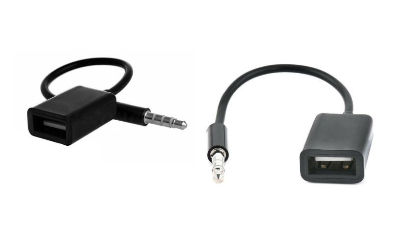 Перехідник Audio USB для iPod Shuffle Jack TRRS M -> USB AF, чорний (S0973)