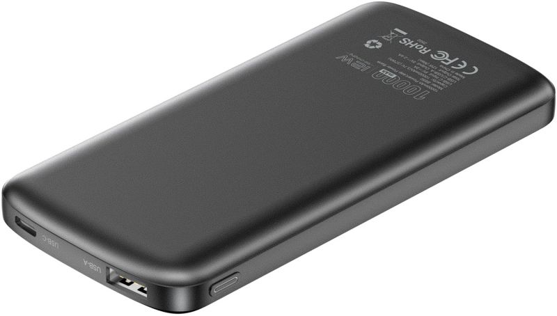 УМБ Choetech 10000mAh 12W USB-A,USB-C чорна (B850-ACBK)