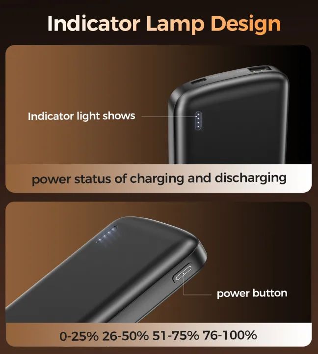 УМБ Choetech 10000mAh 12W USB-A,USB-C чорна (B850-ACBK)