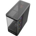 Корпус Modecom VOLCANO AQ200 ARGB MIDI FRONT LCD, 4x120mm fans BLACK без БЖ ATX (MC-A-AQ200-4FA-B)