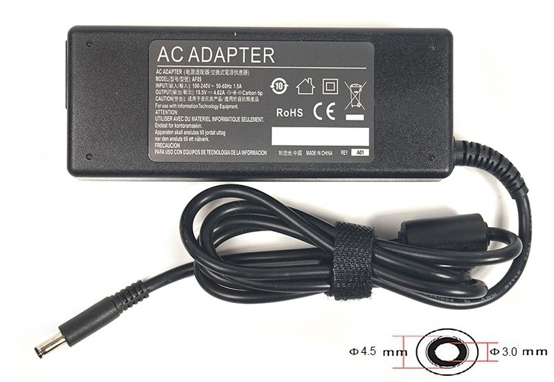 Блок живлення для ноутбуків PowerPlant DELL 220V, 19.5V 90W 4.62A (4.5*3.0) (DL90G4530)