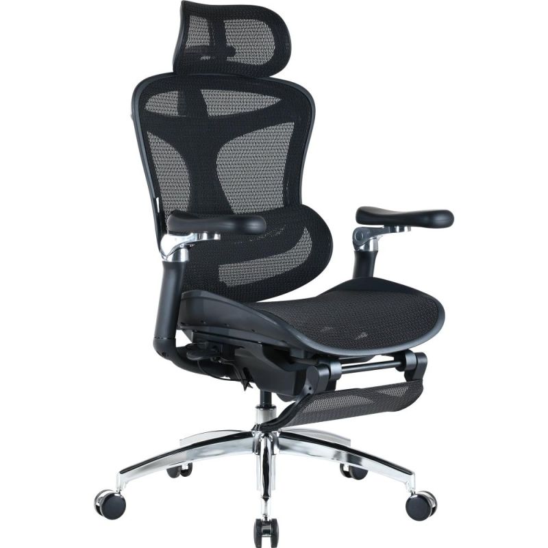 Крісло офісне Sihoo Doro C300 Pro Mesh Black with footrest (Doro-C300-Pro-M101-JT) (DORO-C300-PRO-M101-JT)
