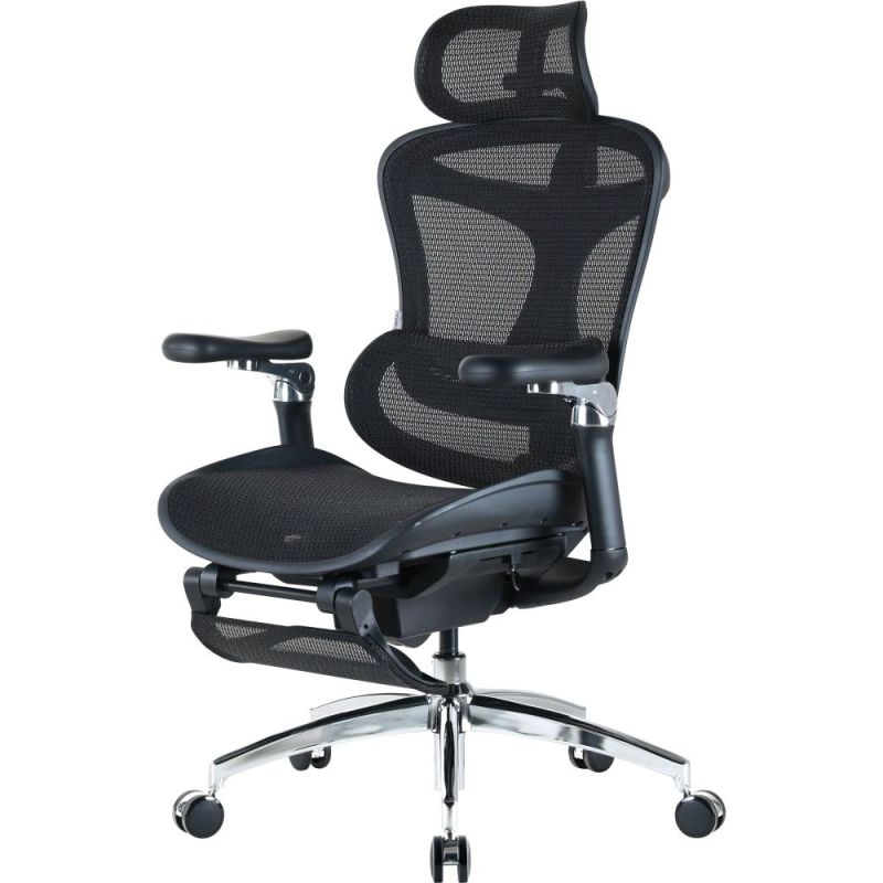 Кресло офисное Sihoo Doro C300 Pro Mesh Black with footrest (Doro-C300-Pro-M101-JT) (DORO-C300-PRO-M101-JT)