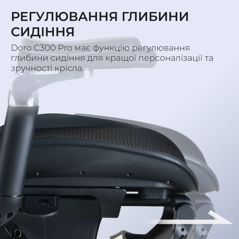 Кресло офисное Sihoo Doro C300 Pro Mesh Black with footrest (Doro-C300-Pro-M101-JT) (DORO-C300-PRO-M101-JT)