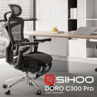 Кресло офисное Sihoo Doro C300 Pro Mesh Black with footrest (Doro-C300-Pro-M101-JT) (DORO-C300-PRO-M101-JT)