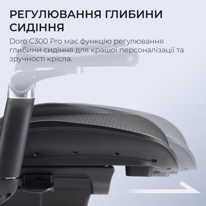 Кресло офисное Sihoo Doro C300 Pro Mesh Black (DORO-C300-PRO-M101)