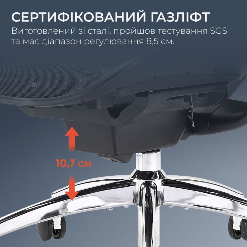 Кресло офисное Sihoo Doro C300 Pro Mesh Black (DORO-C300-PRO-M101)