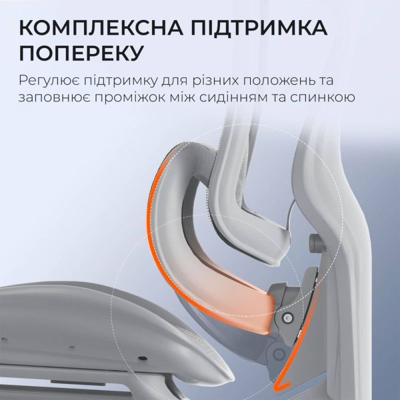 Крісло офісне Sihoo Doro C300 Pro Mesh White with footrest (Doro-C300-Pro-M102-JT) (DORO-C300-PRO-M102-JT)