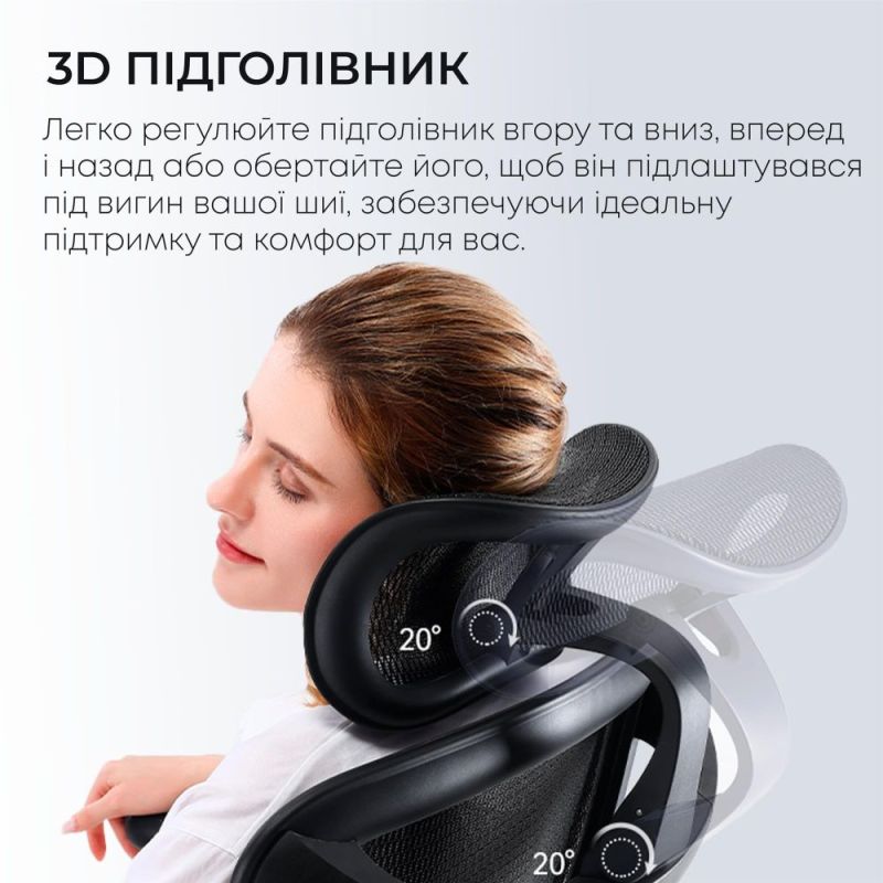 Кресло офисное Sihoo Doro C300L Mesh Black (DORO-C300L-A3-101)