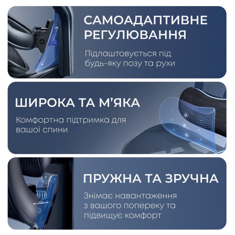 Кресло офисное Sihoo Doro C300L Mesh Black (DORO-C300L-A3-101)