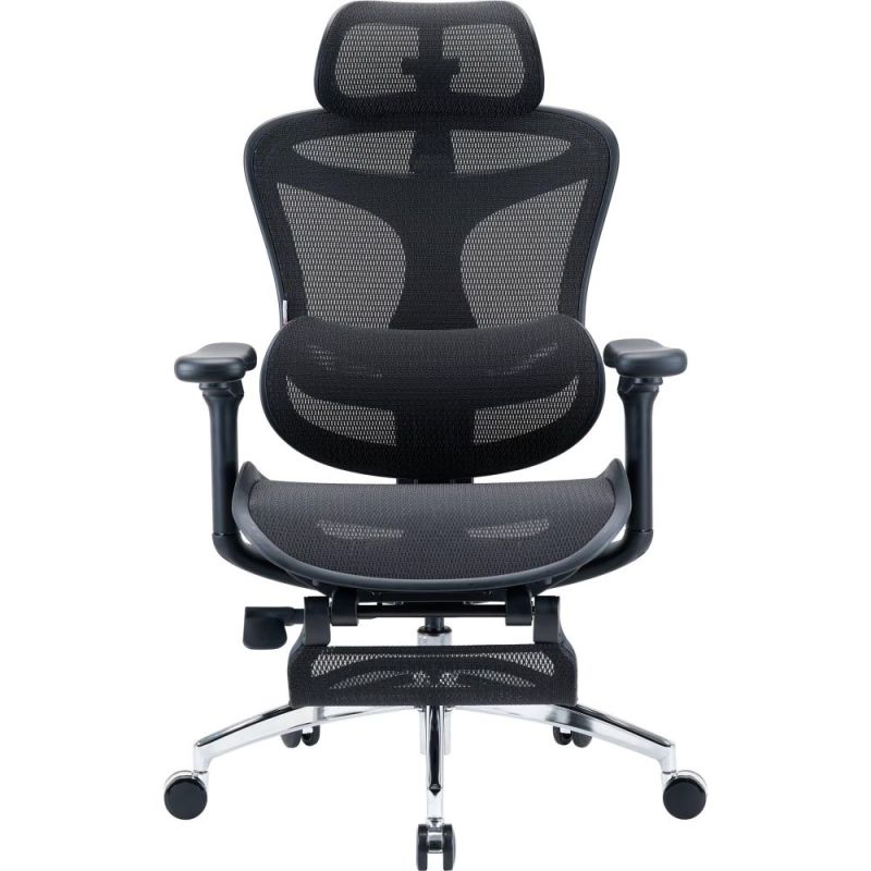 Крісло офісне Sihoo Doro C300L Mesh Black with footrest (Doro-C300L-A3-101-JT) (DORO-C300L-A3-101-JT)