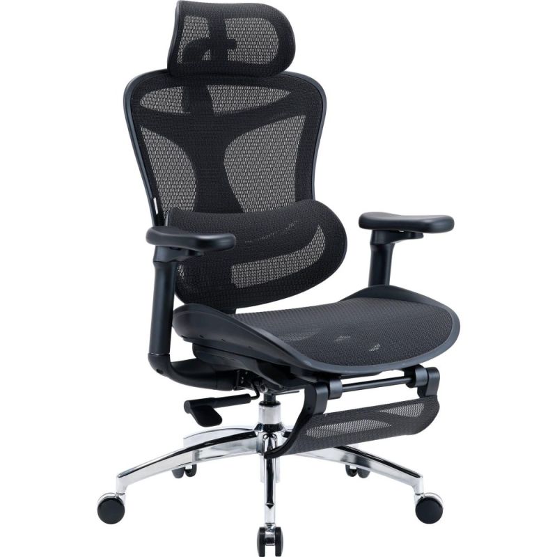 Крісло офісне Sihoo Doro C300L Mesh Black with footrest (Doro-C300L-A3-101-JT) (DORO-C300L-A3-101-JT)
