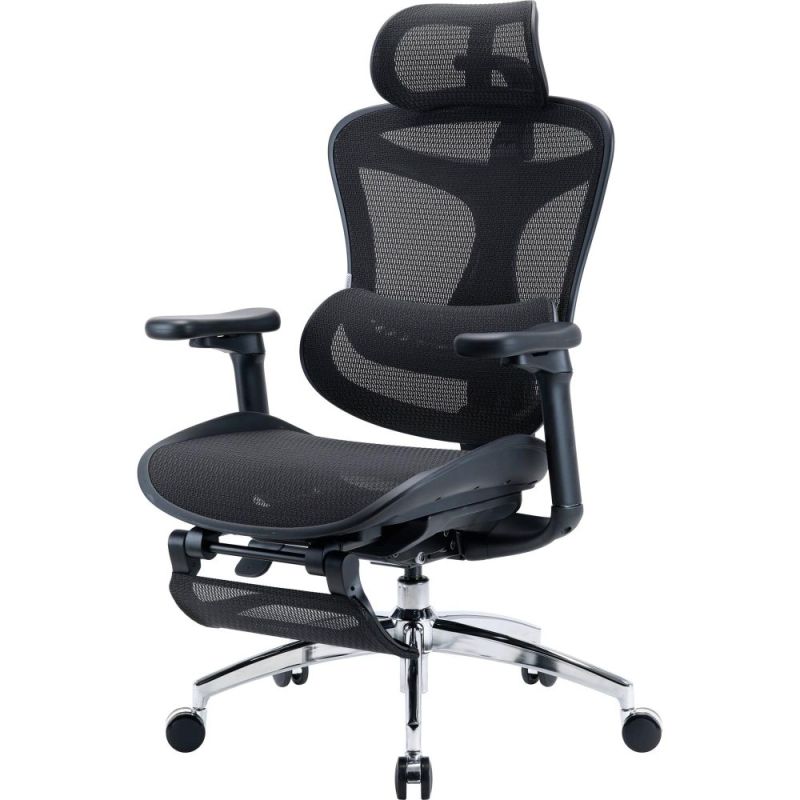 Кресло офисное Sihoo Doro C300L Mesh Black with footrest (Doro-C300L-A3-101-JT) (DORO-C300L-A3-101-JT)