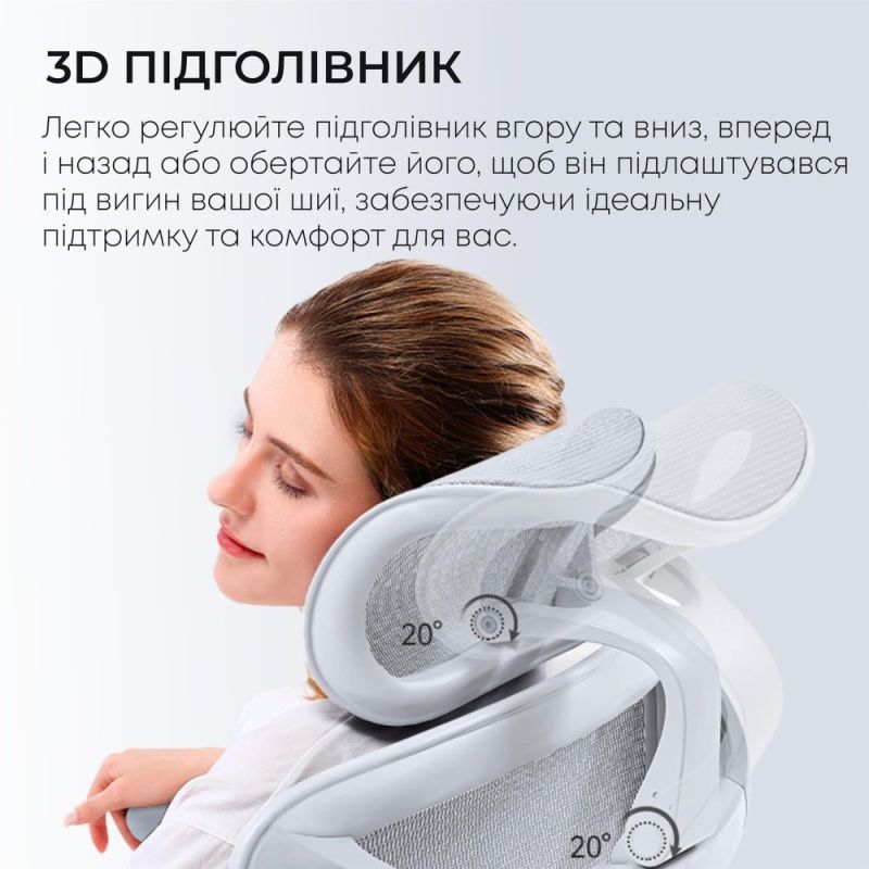 Кресло офисное Sihoo Doro C300L Mesh White (DORO-C300L-A3-102)