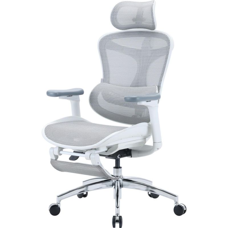 Кресло офисное Sihoo Doro C300L Mesh White with footrest (Doro-C300L-A3-102-JT) (DORO-C300L-A3-102-JT)