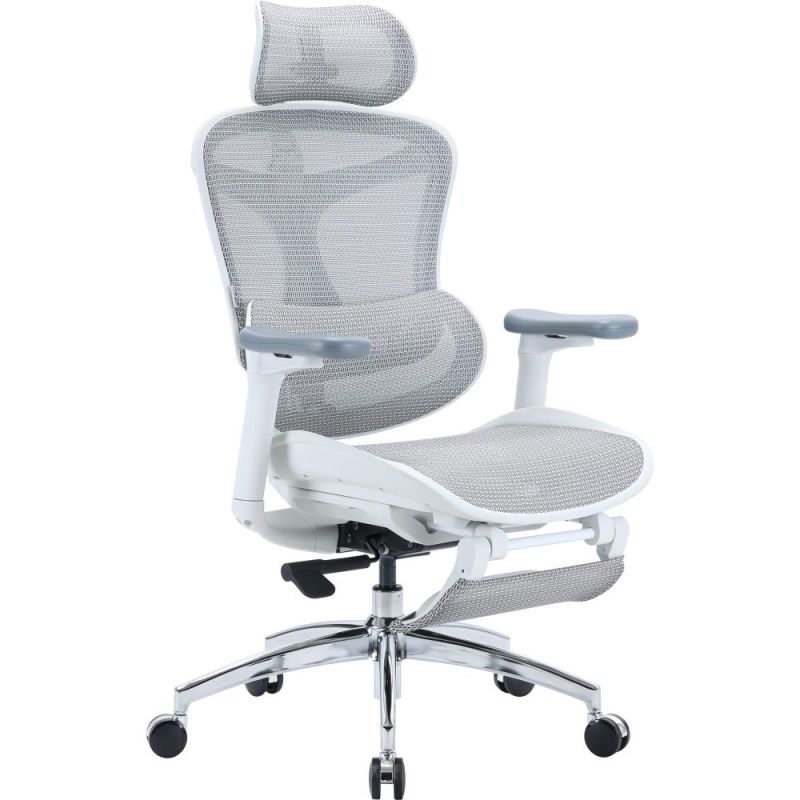 Кресло офисное Sihoo Doro C300L Mesh White with footrest (Doro-C300L-A3-102-JT) (DORO-C300L-A3-102-JT)