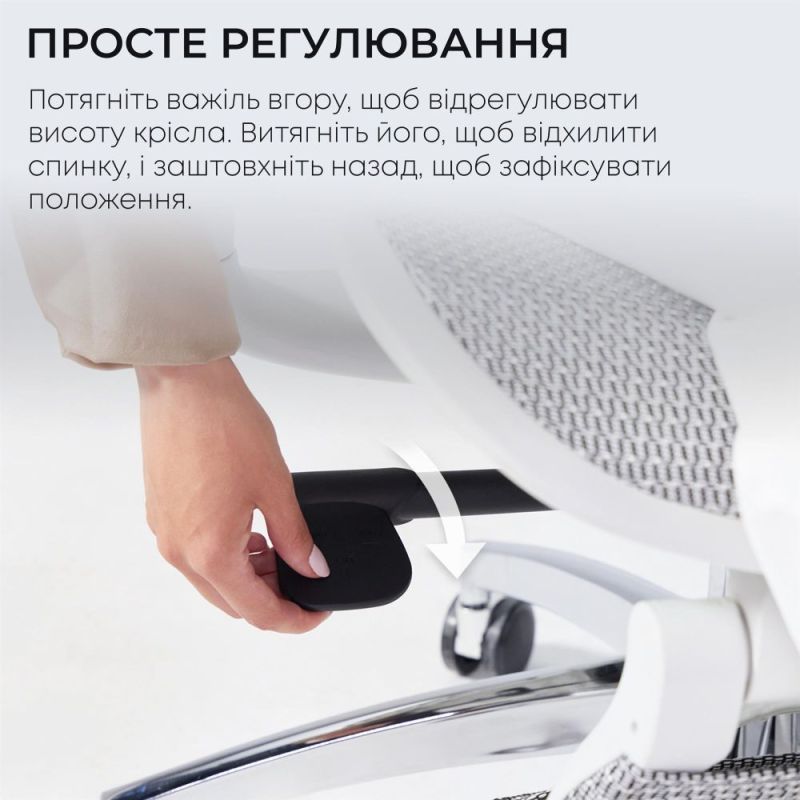 Кресло офисное Sihoo Doro C300L Mesh White with footrest (Doro-C300L-A3-102-JT) (DORO-C300L-A3-102-JT)
