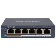 Коммутатор Hikvision (DS-3E0106P-E/M(B) POE)