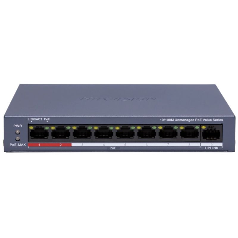 Коммутатор Hikvision (DS-3E0109P-E/M(C) POE)
