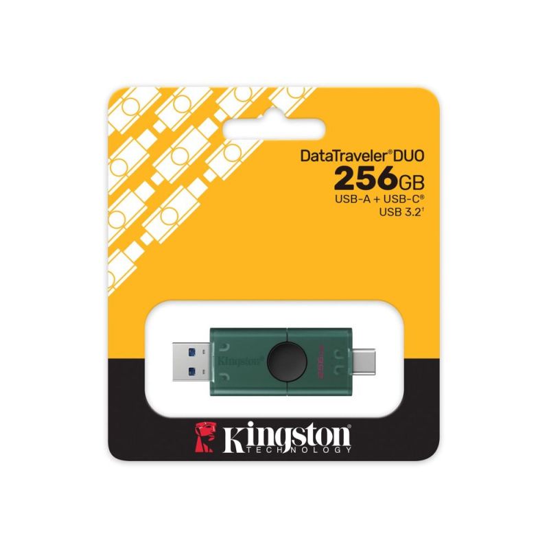 Флеш-накопитель USB3.2 256GB Type-C Kingston DataTraveler Duo Green (DTDEG2/256GB)